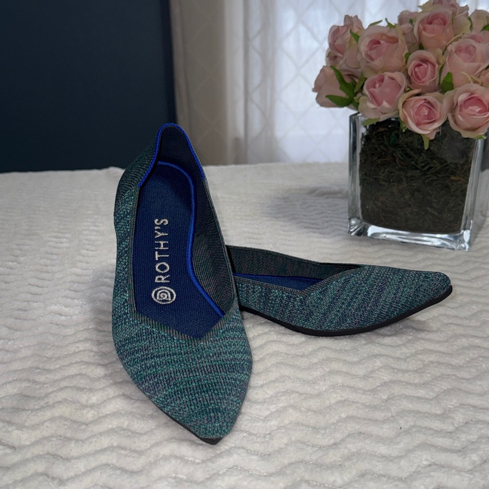 ROTHY’S The Point Aqua Heather in Women's size 7